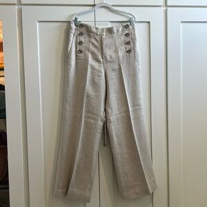 Ann Taylor Wide leg Pant - linen color